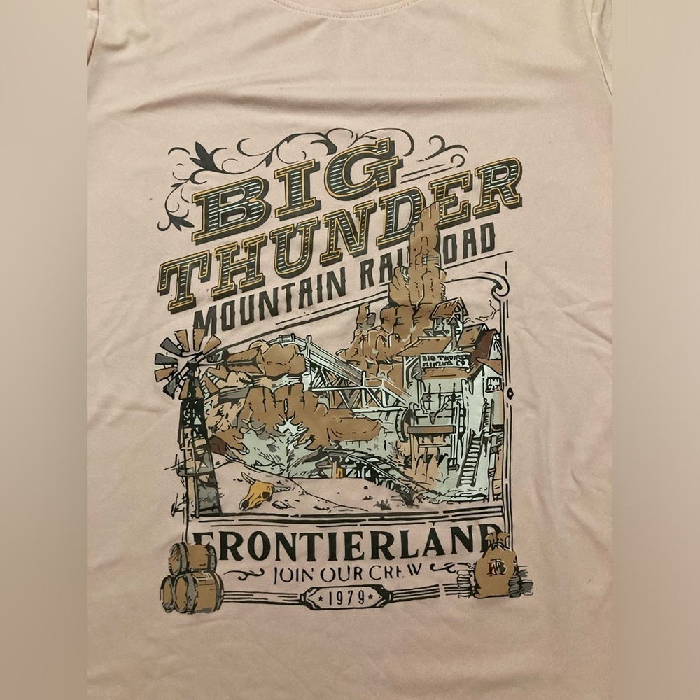 Pink Big Thunder Mountain Railroad Disney Inspired T-Shirt - Picture 2 of 4